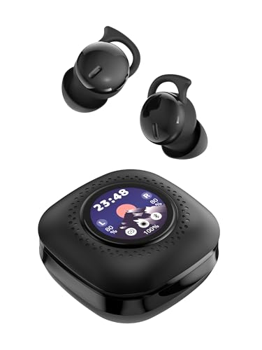 Image of Sleep Headphones, Invisible Sleep Earbuds for Side Sleepers,Small Comfortable Fit Noise Blocking,Bluetooth 5.3 Wireless Earbuds with Smart Touch Screen Case, Ear Buds for Sleeping - Black