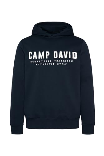 Camp David Herren Basic Hoodie mit Logo Print Blue Navy XXL Camp David Herren Basic Hoodie mit Logo Print Blue Navy XXL