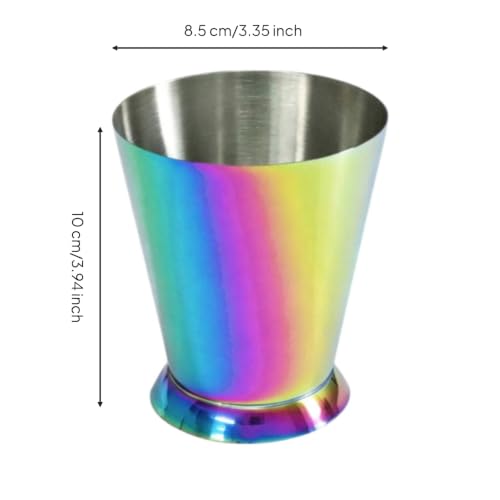 Vaso para beber acampanado con base estable de acero sólido resistente de cocina 4