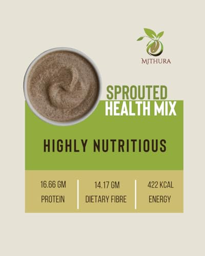 Image of Mithura Sprouted Health Mix 1kg (2 of 500gm) | High in Protein | 26 Natural Ingredients | No Preservatives | Zero Sugar | Boosts Immunity & Bone Strength | Sprouted Millets And Multigrain | Sathumaavu Nutrition Drink