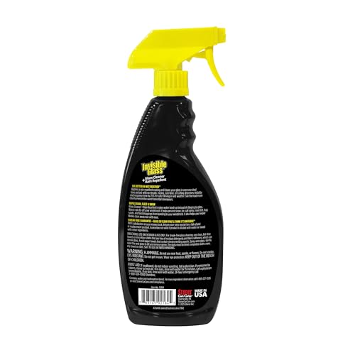 Image of Invisible Glass 92184-3PK Glass Cleaner + Rain Repellent 2-in-1 Windshield and Window Spray, Cleans Auto Glass, Repels Rain, Sleet, Snow, Improves Wet Weather Visibility - 22 fl oz (Pack of 3)