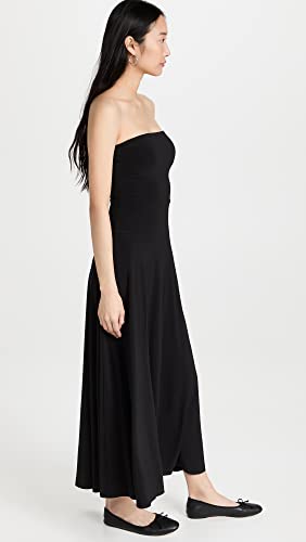 Image of Norma Kamali Women's Strapless Flared Dress to Midcalf