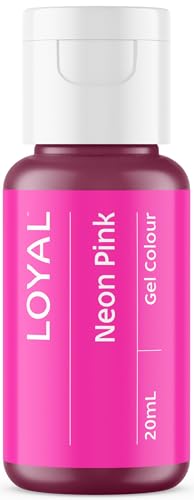 Image of Loyal Gel Food Coloring | Vibrant Color for Buttercream, Fondant, Royal Icing, Gum Paste, Marzipan and Cake Batter | Gel-Based Concentrated Food Dye - 20ml Neon Pink