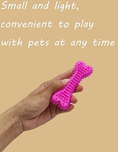 Image of Dog & Puppy Rubber Chew Toys I Combo- Football Silicon Dumbbell Squeaky Chicken Medium I Pack of-3 (Combo-H)