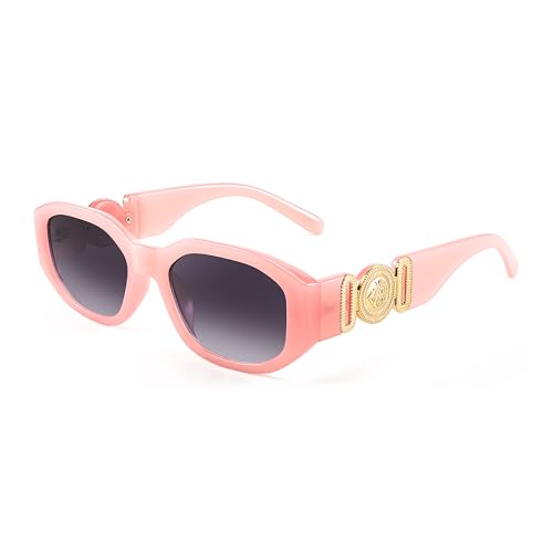 Image of FEISEDY Retro Trendy Rectangle Sunglasses Women Men Narrow Shades B2322 | |Vintage Shades |UV400 Protection |Blocks Glare |Women & Men |Comes With A Storage Case