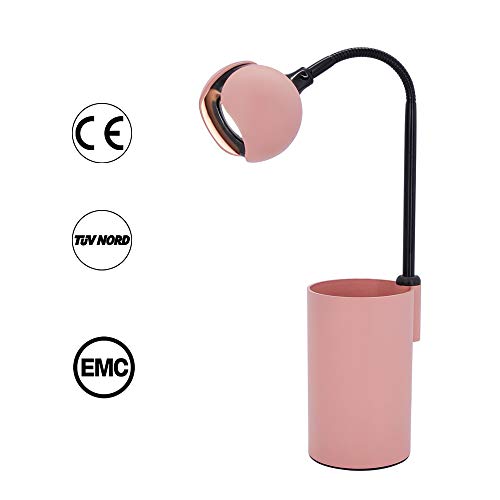 Preisvergleich Produktbild Schreibtischlampe für Kinder, mit Stifthalter, Grün Modern Rosa