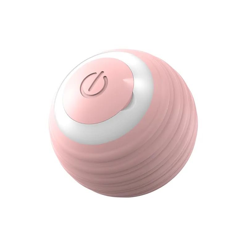 Boule de chat rose : jouet électrique auto-mobile pour stimuler votre félin au quotidien