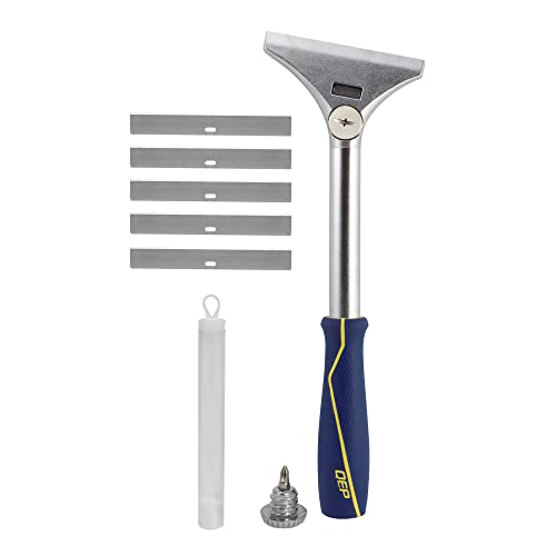 QEP 62920 4 in. Floor and Wall Razor Scraper with 5.25 in. Handle and Stainless Steel Blade - Image 4