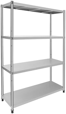 Estantería de cocina de acero inoxidable para cargas pesadas, 120...