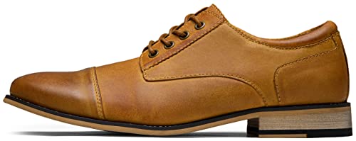 Image of Jousen Men's Dress Shoes Leather Wingtip Formal Business Oxford Shoes Brogue Retro Derby Dress Shoes for Men