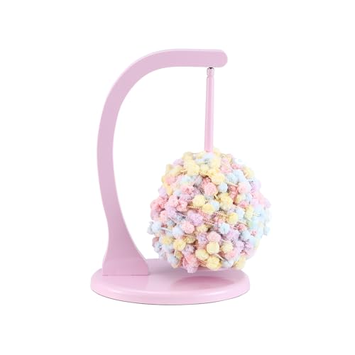 Magnetic Yarn Holder Spinner for Crocheting and Knitting – Durable Molded Plastic Yarn Organizer for Crochet Supplies and Yarn Storage, Smooth Rotation Base –Pastel Pink