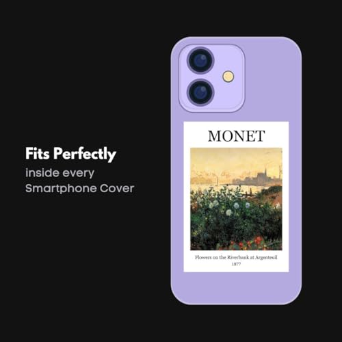 Image of Claude Monet Paintings Poster Mini Posters (Set of 15) Aesthetic Polaroids (8.6 x 6 cm) | Monet Painting | Posters of Monet's Flowering Arches, The Magpie, Vase de Fleurs Paintings & more | Monet Poster
