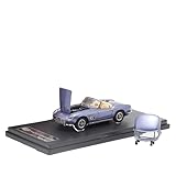 Metal Car Model 1:64 for Ferrari 250GT California Convertible KM Metal Cars Model Small Vehicle Birthday Gift Die Cast Vehicles(Blue)