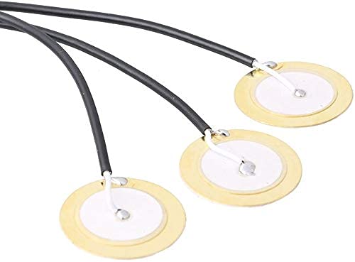 Liyafy Self-Adhesive Piezo Pickup Transducer 3 In 1 Microphone Contact & Endpin Jack 6.35Mm/ 1/4" For Thumb Piano Kalimba And Other Small Instruments #TOP4