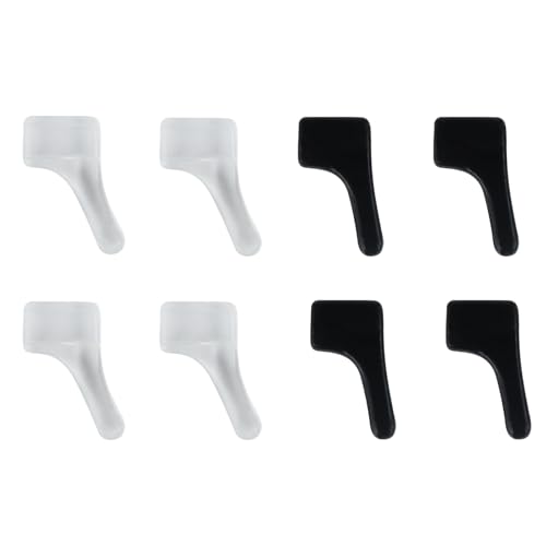 Genérico Empuñaduras Para Orejas De Gafas | 4 Pares De Soportes De Gancho Para Oreja De Gafas De Silicona | Cómodo Retenedor De Manga Para Puntas De Patillas, Accesorios Para, De Sol,