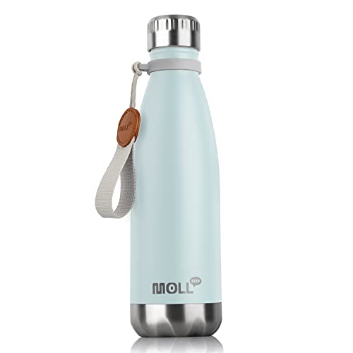 Image of 17 oz Insulated Water Bottle,Stainless Steel Double Walled Vacuum,Baby Blue