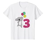 Para cada niño que ha cumplido tres. Bonitos koalas para niños en su tercer cumpleaños.