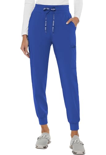 Med Couture Women's Cargo Scrub Jogger Pants, 6 Pockets, Ultra Soft, Stretch, Easy Care Soft Medical Uniform Bottoms - MC7705
