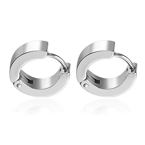 Brincos de argola de aço inoxidável Dalkeyie Unique Pretty Cool masculino