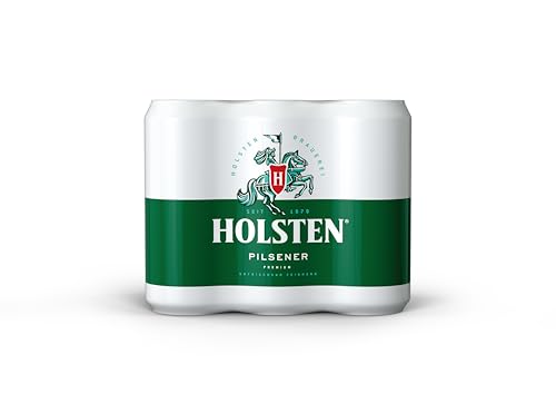 Holsten Pilsener 4,8% Vol. Premium Pils l 6x0,5l Dosen Multipack |Sixpack 6x0,5l Einweg Dosenbiere 0,5 L mit erfrischend feinherbem Geschmack | Bierdose Einweg (6 X 0.5 L)