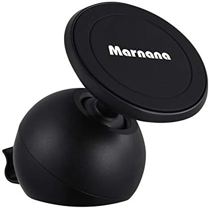 Magnetic Car Phone Holder, Marnana Universal Stick-on Dashboard Car Phone/GPS Mount, Super Strong Magnet 360 Rotation Cell Phone Holder Compatible with iPhone Samsung Sony Nexus Light Tablet and More