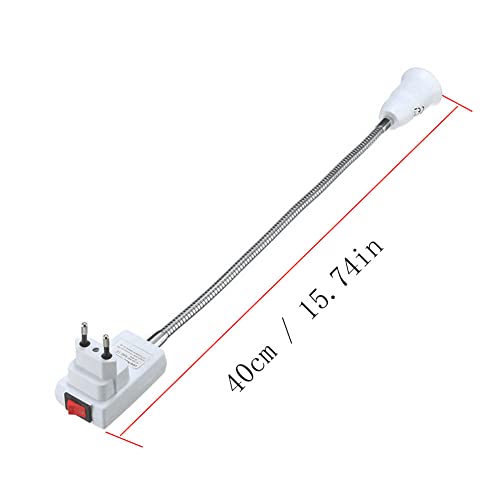 Spina di UE E27 Adattatore Presa con Interruttore