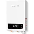 14kW Tankless Water Heater Electric, MIZUDO 240 Volt Instant Hot Water Heater, Up to 3.4 GPM for 2-3 Point of Use, with LED Digital Display, ETL Certified