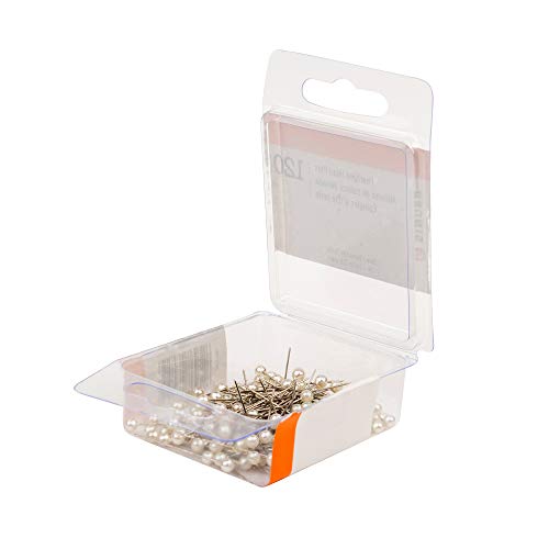Singer 07051 Pearlized Head Straight Pins, Size 24, 120-Count, White #TOP4