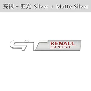 Linyuex Auto 3D Uiterlijk Sticker Auto Sticker GT Sport Logo Embleem Decal Voor Renault Clio Scenic Laguna Logan Megane…