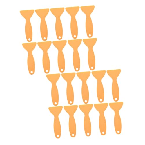STOBAZA 20pcs Film Vinyl Scraper Auto Squeegee Tool Triangle Shaped Made of Sturdy Plastic for Adhesive Removal and Wrapping