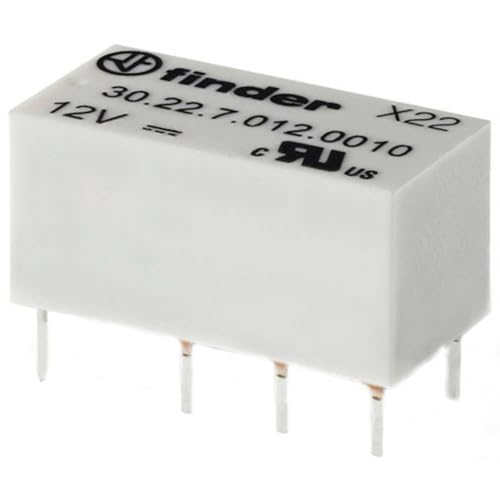 Finder 30.22.7.012.0020 Relais pour Circuits imprimés 12 V/DC 2 A 2 inverseurs (RT) 1 pc(s)