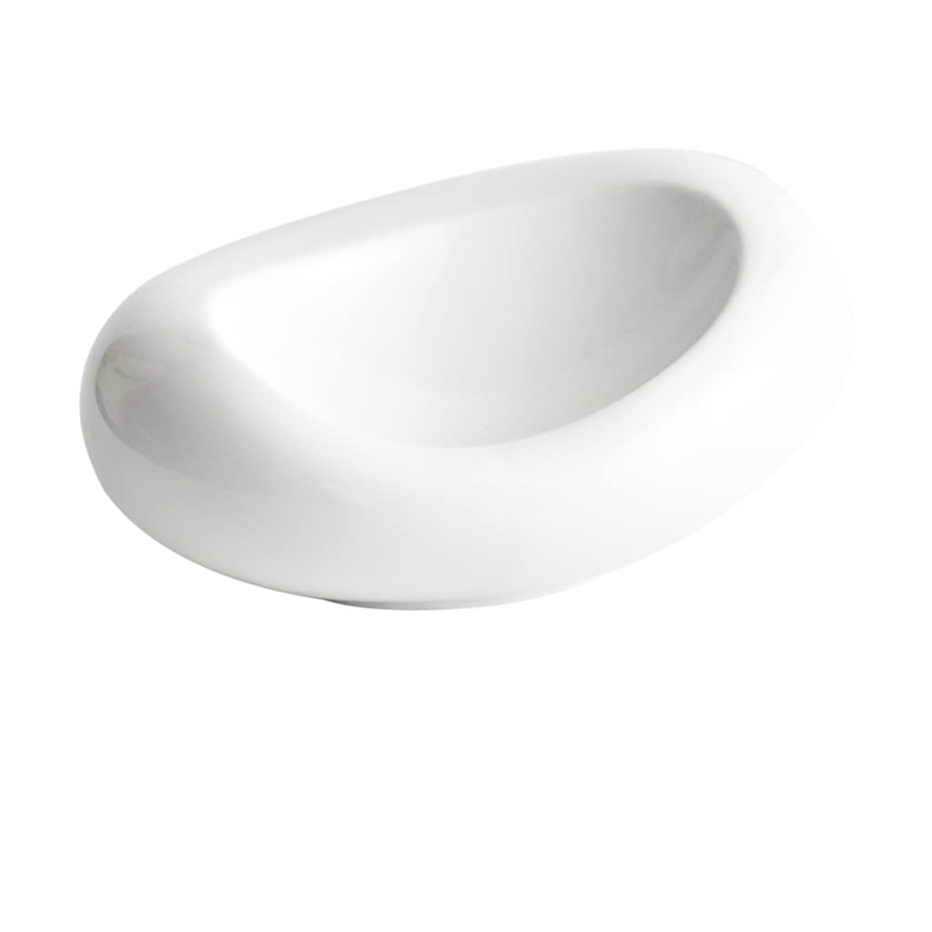 Lot de 4 grandes assiettes en céramique empilables au design moderne pour restaurant, cuisine, salade, plats froids de 22,9 cm