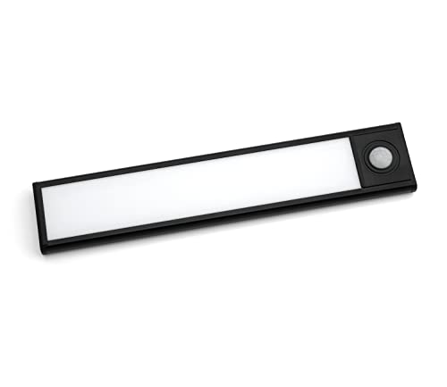 PRECORN Listwa świetlna LED, 20 cm, bezprzewodowa, czujnik ruchu, ładowana przez USB-C | oświetlenie szafy, do szafy, kuchni, schodów, montaż magnetyczny, oświetlenie szafy