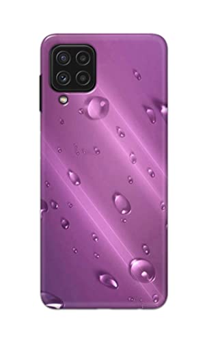 Image of PRINTFIDAA Water Bubbles in Lilac Background Printed Designer Hard Case for Samsung Galaxy A22 4G Back Cover -(ZP) MVN1005
