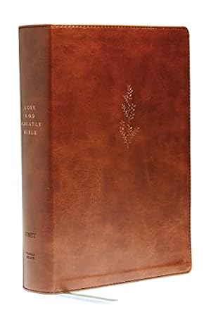 Book cover Young Women Love God Greatly Bible: A SOAP Method Study Bible (NET, Brown Leathersoft, Comfort Print)