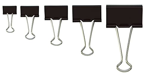 Wedo 6421541 41 mm Fold Back Clip, black - Image 2