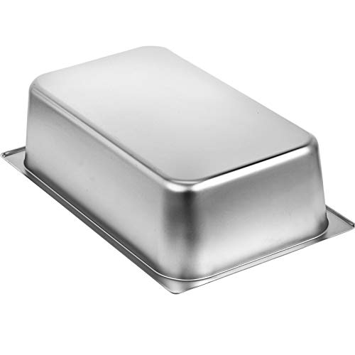 WWDOLL Hotel Pan 6“ Deep Steam Table Pan Full Size 21 Quart Pack of 6 Stainless Steel Steam Table Pan