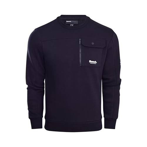 Bench Men's Crew Neck Fleece Sweatshirt Black XL