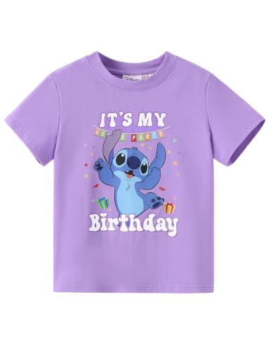Image of Disney Kids Birthday Shirts 2-9Y, Cute Graphic Tees, Birthday Party Outfit | Disney Officially Licensed, Birthday Girl & Boy T-Shirts, Special Day Outfit, Favorite Character Gift, Soft & Comfortable