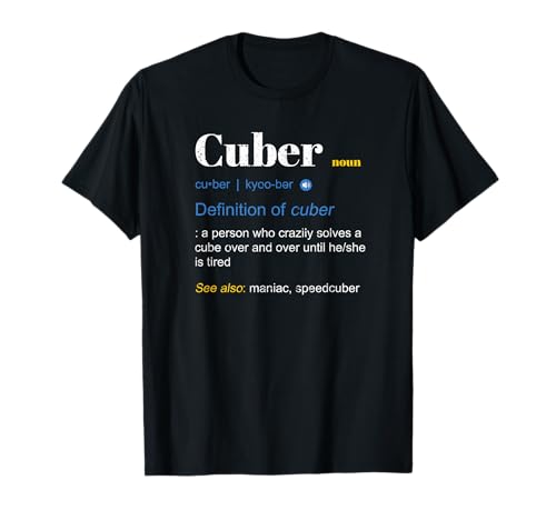 Competitive Puzzle Cuber definition Speed Cubing Vintage T-Shirt