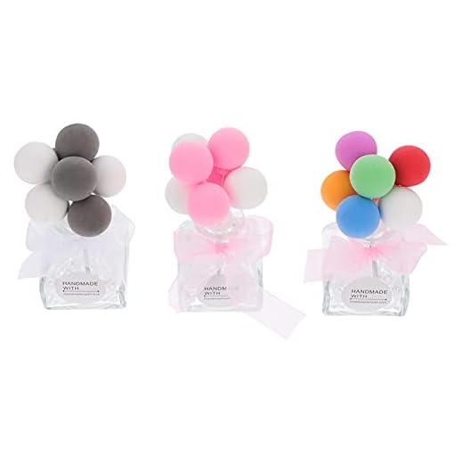 LIXBD 3 st bilparfym aromaterapiflaskor ballong dekor bil parfymflaska glas eterisk olja doftspridare påfyllningsbar parfymflaska tom doft