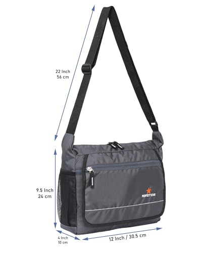 Image of perfect star Unisex Crossbody side bags Messenger Bag, 30.5 x 24 x 10 cm, Adjustable Shoulder Strap, Multi-Pocket sling bag for man travel