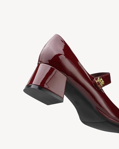 Women's Mary Jane Comfort Round Toe Low Block Heel Slip-on Light Weight Walking Pump Shoes4