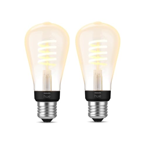 Philips Hue - 2er Pack Philips E27 Filament Edison ST64-550lm