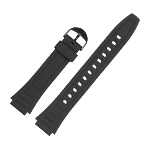 HTHRRFE Correa de reloj compatible con Casio G-Shock W-800H, W-217H y AQ-S800W, de resina y caucho, resistente al agua, 18 mm.