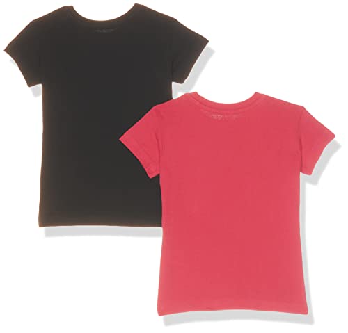 Image of Amazon Brand - Jam & Honey Regular Fit Girls 100% Cotton Printed Half Sleeves T-Shirt | Age 2-12 Years (Pack of 2)
