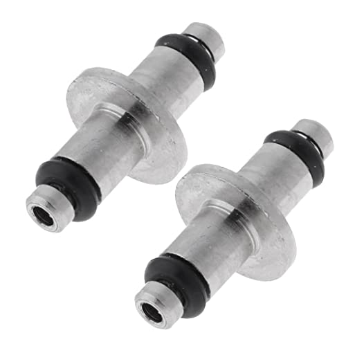 jojomis 2pcs Scuba Diving High Pressure HP Swivel Spool for SPG Gauges - 9mm/0.35inch Outer Diameter, 18mm/0.71inch Length