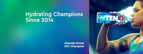 TEN Alkaline Spring Water, pH 10, High in Electrolytes, 16.9 Ounce Bottle (Pack of 24)