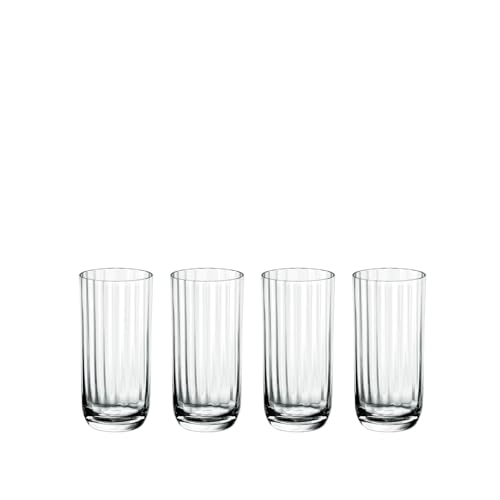 Villeroy & Boch - Rose Garden Longdrink-Glas Set 4-teilig 300 ml Klar, Spülmaschinenfest, Longdrink Gläser Set, Glas Set für Cocktails, Longdrinks oder Matcha, Trinkgläser, Kristallglas