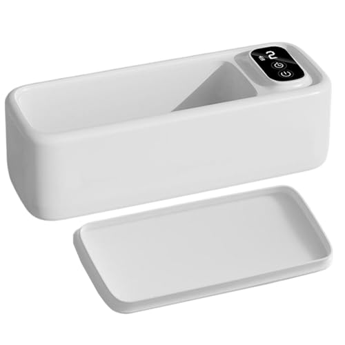 Ultrasonic Cleaning Machine, Small Professional Ultrasonic Cleaner, Digital Timer Ultrasonic Cleaner, Anti Vibration Cleaning Tool 22x8x6.5cm/8.66x3.15x2.56 pulgadas for Toothbrush